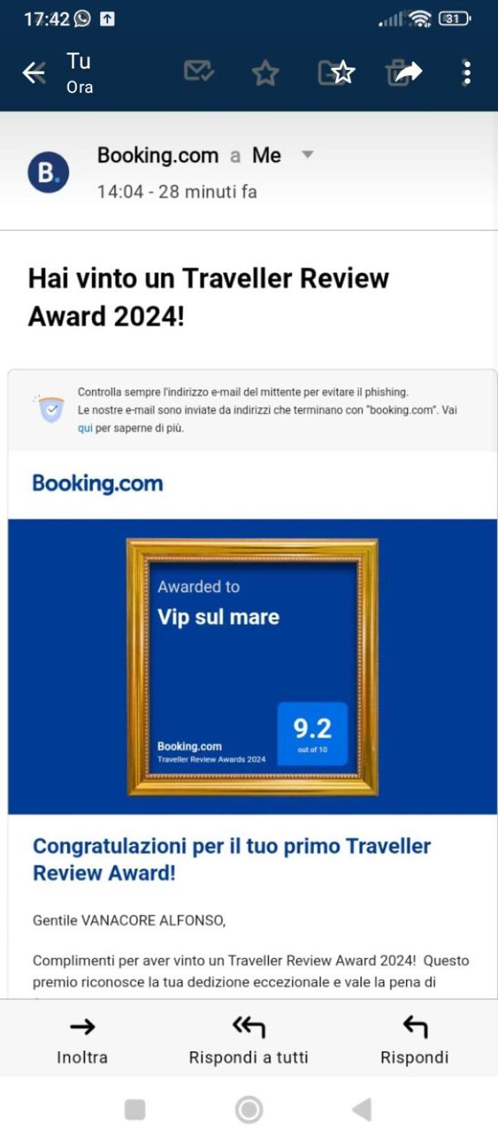 카스텔라마레디스타비아 Vip Sul Mare B&B 외부 사진